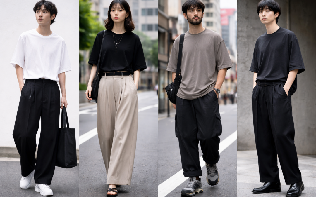 15 looks avec un t-shirt japonais et un pantalon large
